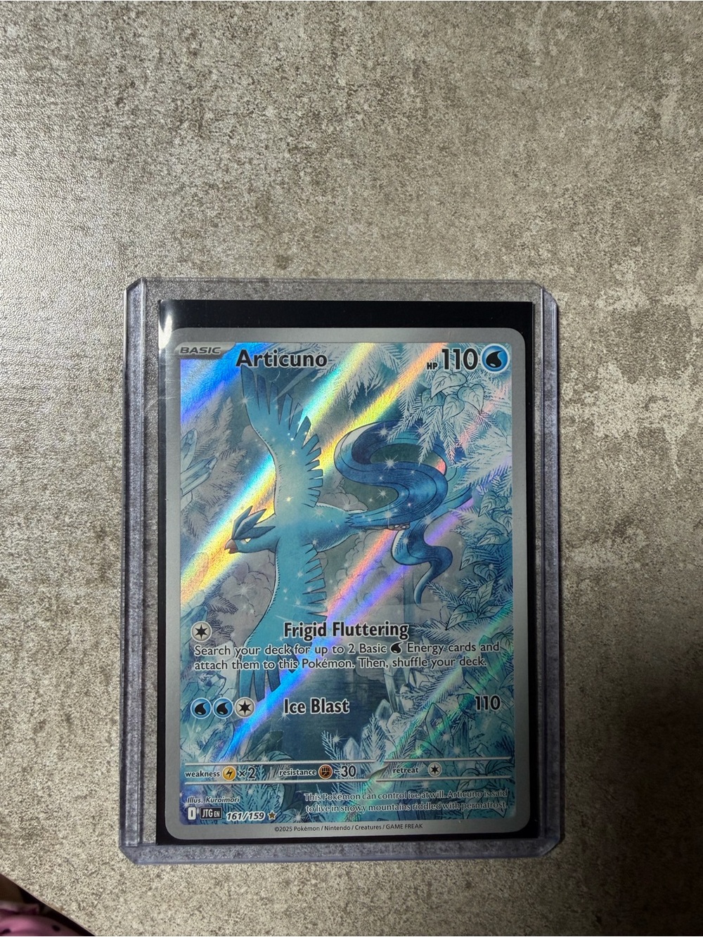 Articuno Sv09: Journey Together 161/159 Illustration Rare Holo Full Art 110 HP